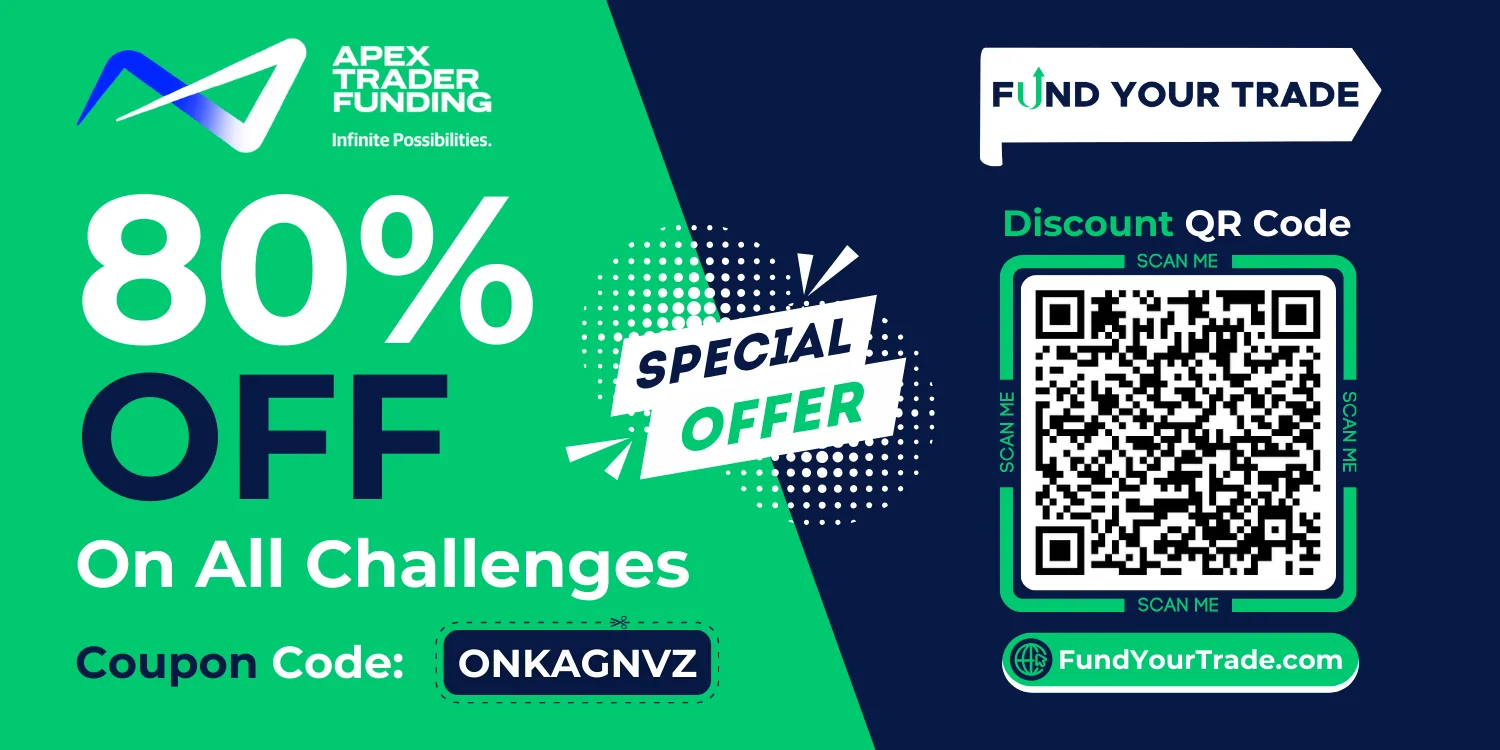 Prop Firm Discount Offers Apex Trader Funding Coupon Code - FundYourTrade.com