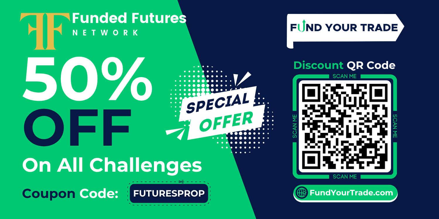 Funded Futures Network (FFN) Coupon Code 50% Off - FundYourTrade.com