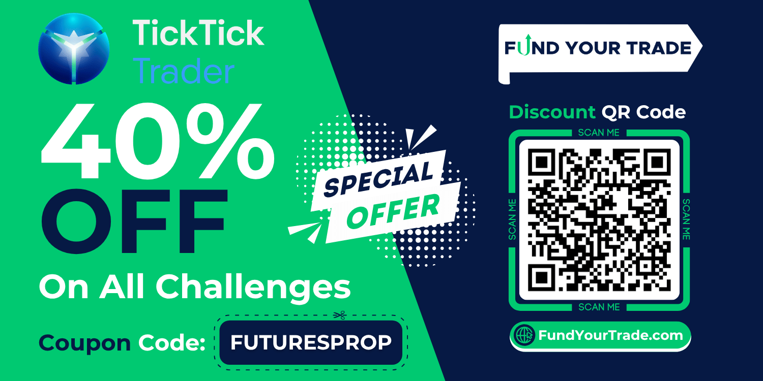 TickTick Trader Coupon Code 40% off - FundYourTrade.com